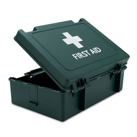 empty metal first aid box|small empty first aid kit.